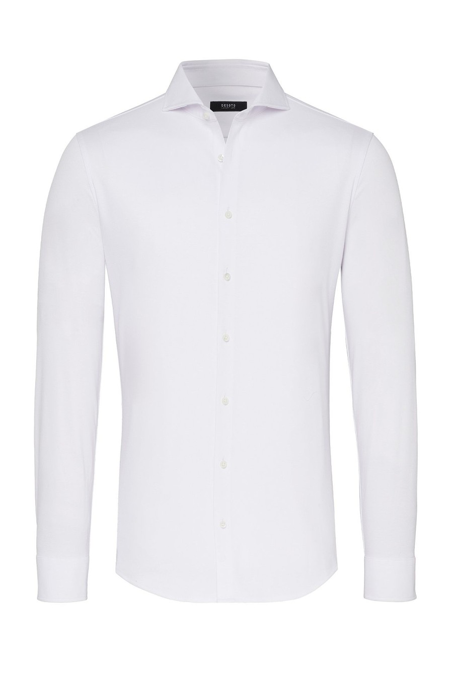 Men Desoto | Jersey Shirt »Luxury Hai« White