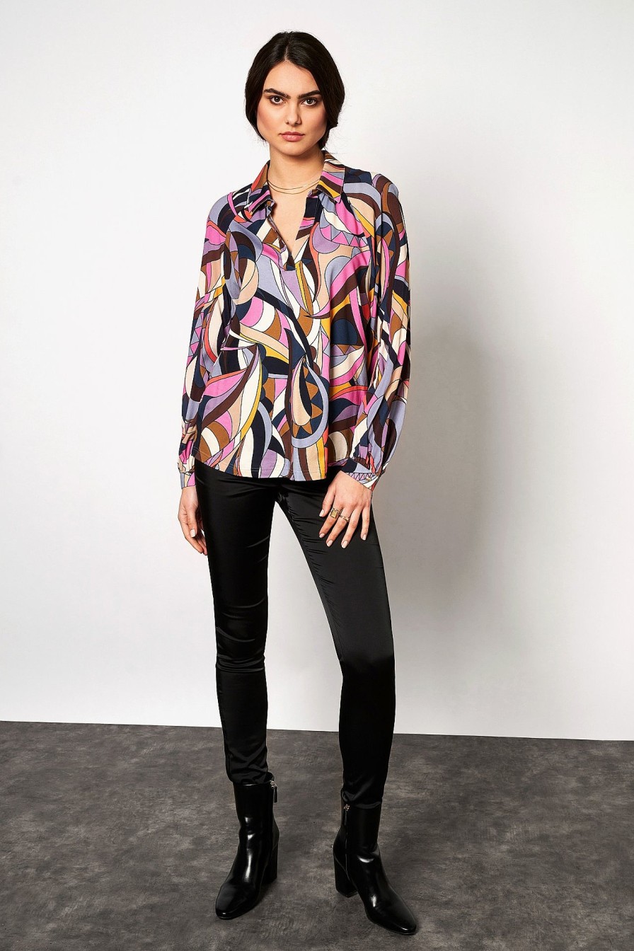 Women Desoto | Jersey Blouse »Lucy« Multicolour