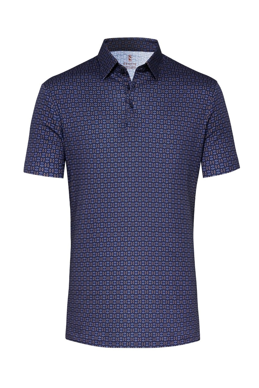 Men Desoto | Jersey Polo »Polo« Dark Blue