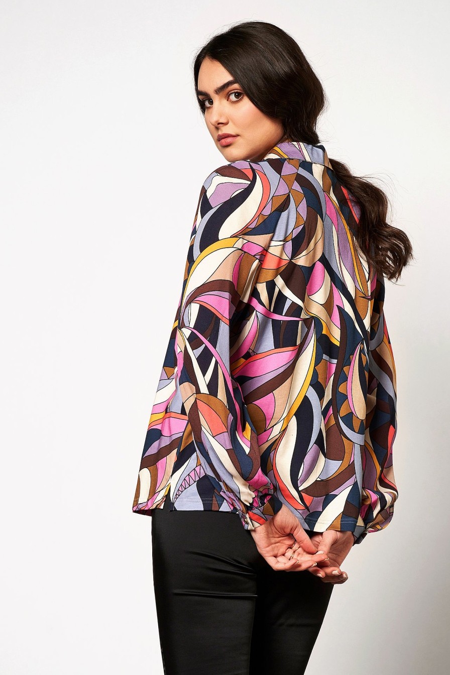 Women Desoto | Jersey Blouse »Lucy« Multicolour