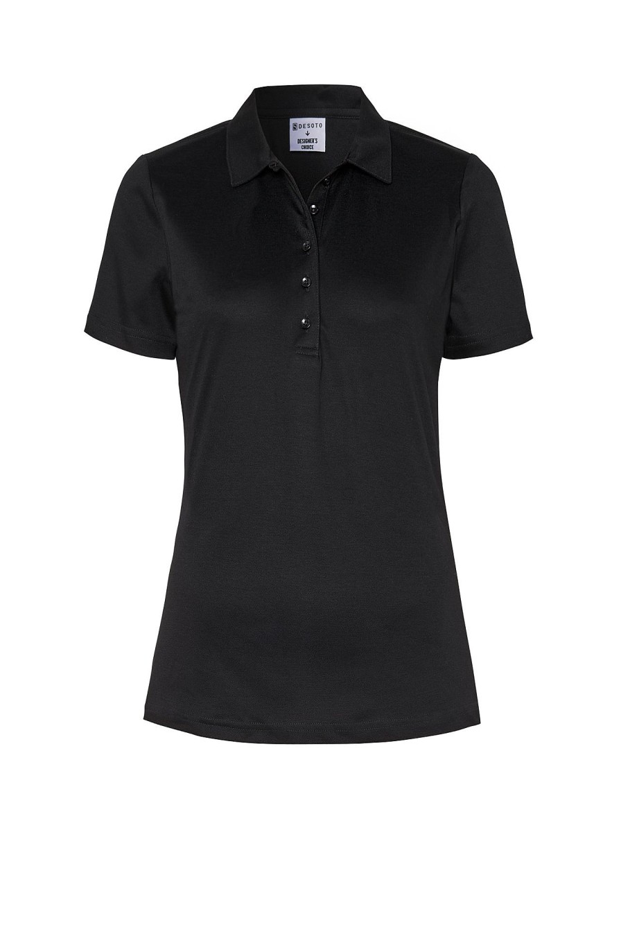 Pique Series Desoto | Polo Shirt »Ada« Black