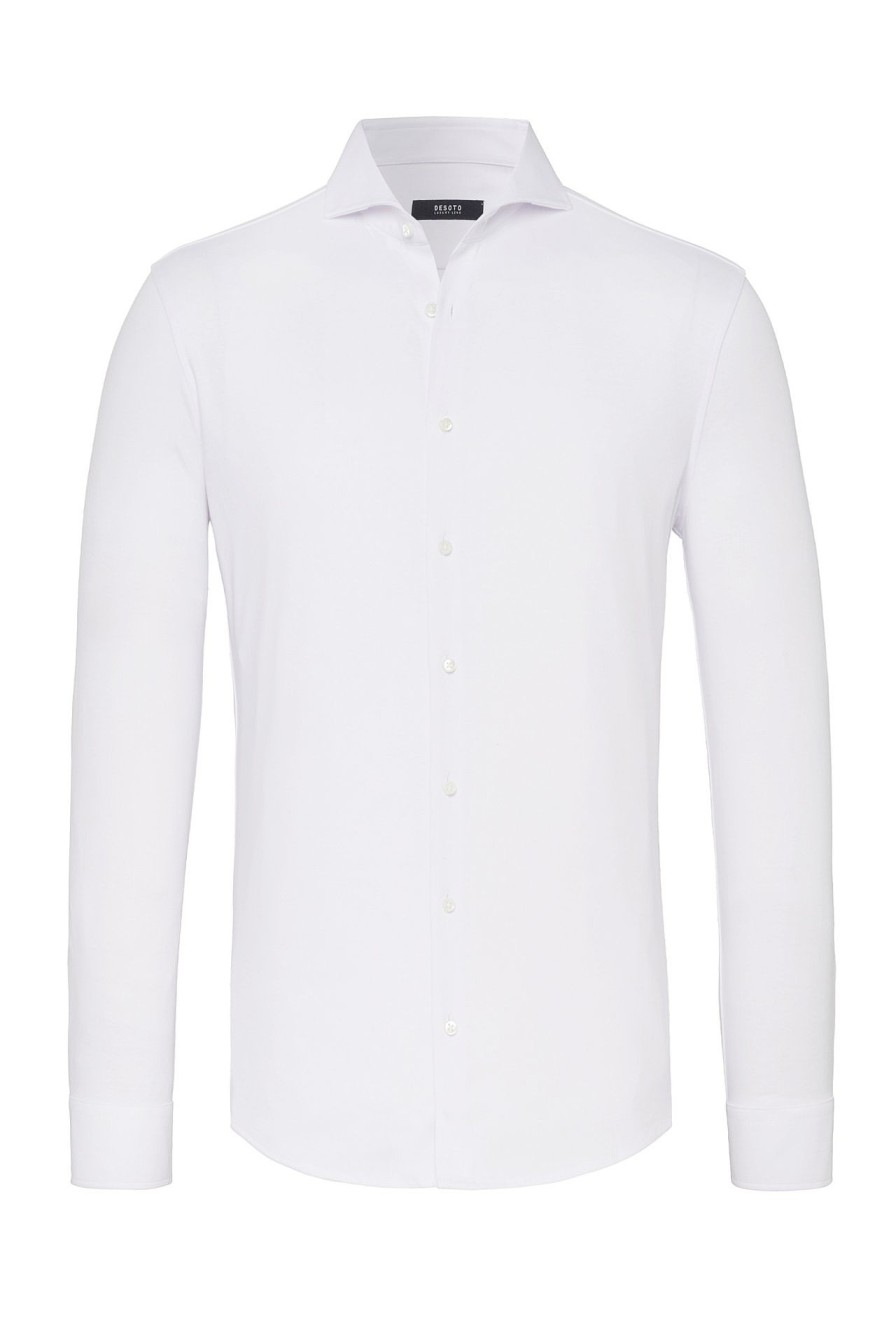 Men Desoto | Jersey Shirt »Luxury Hai« White