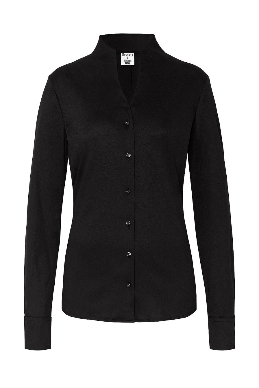 Women Desoto | Jersey Blouse »Lynn« Black