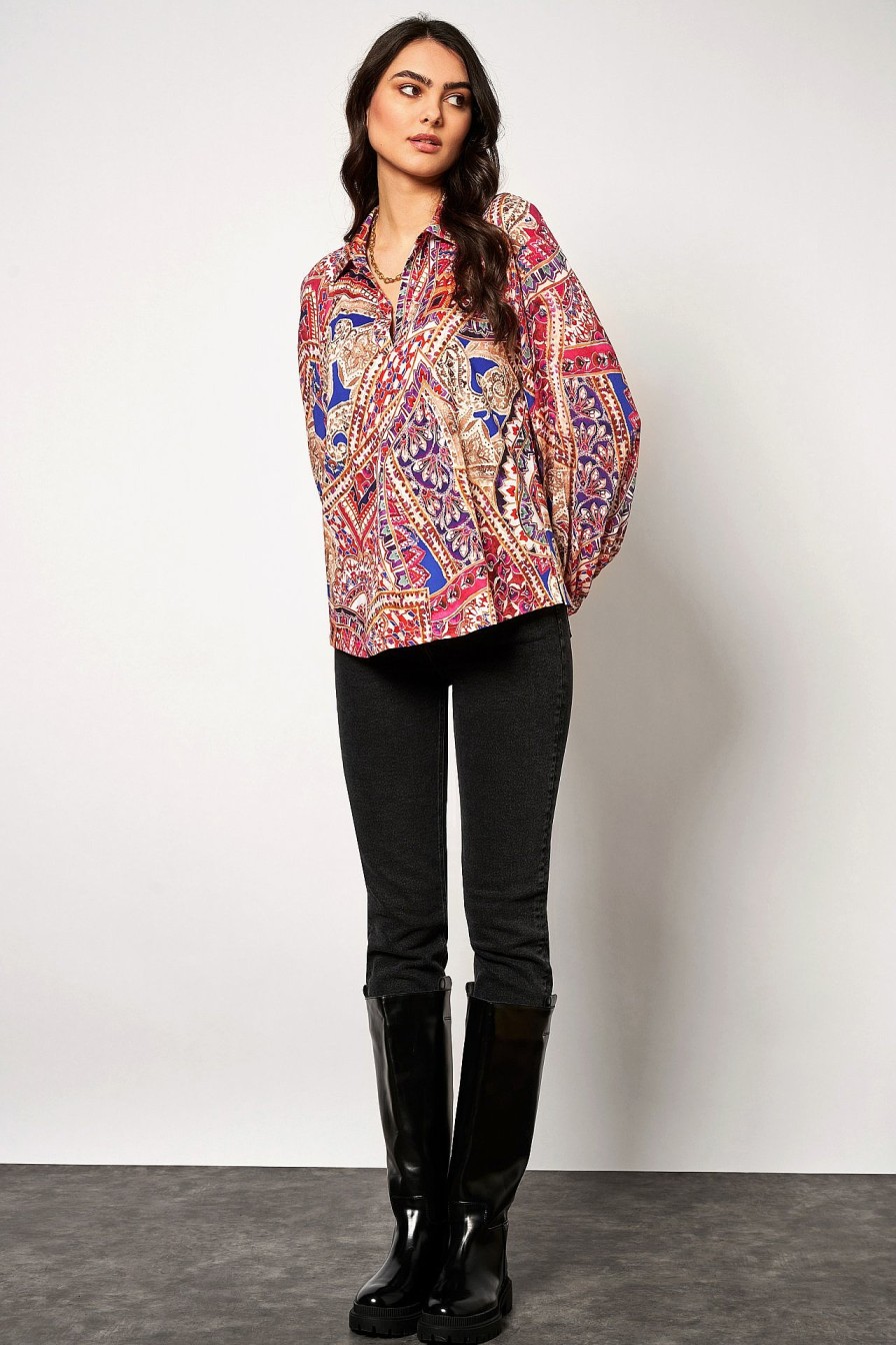 Women Desoto | Jersey Blouse »Lucy« Multicolour